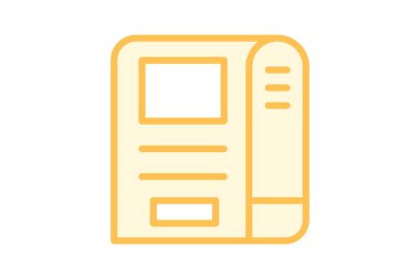 Gazete dağıtıcısı, vektör, piksel mükemmel, illüstratör dosyası