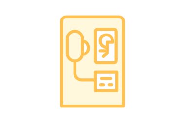 Kulaklık dağıtıcısı, vektör, piksel mükemmel, illüstratör dosyası