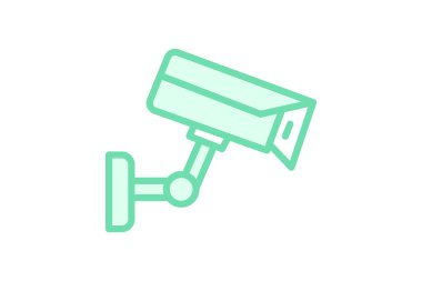 Güvenlik kamerası, vektör, piksel mükemmel, illüstratör dosyası