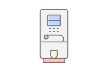 Kahve dağıtıcısı, vektör, piksel mükemmel, illüstratör dosyası