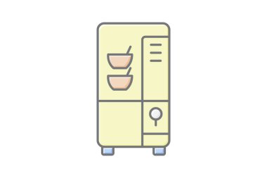 Çay makinası, vektör, piksel mükemmel, illüstratör dosyası