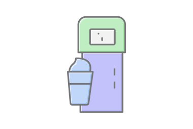 Dondurma otomatı, vektör, piksel mükemmel, illüstratör dosyası