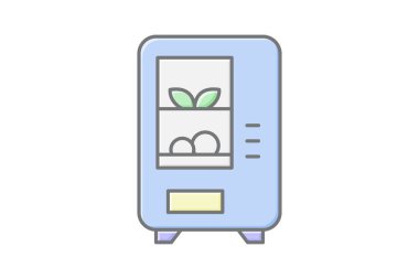 Salata Satıcısı, vektör, piksel mükemmel, illüstratör dosyası