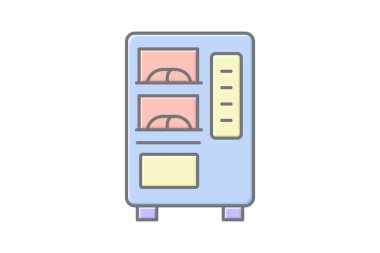 Bento Otomat, vektör, piksel mükemmel, illüstratör dosyası