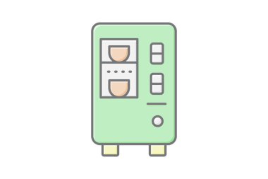 Yoğurt Satıcısı, vektör, piksel mükemmel, illüstratör dosyası