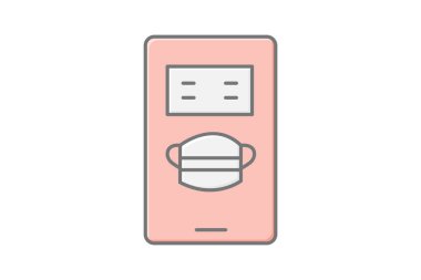 Yüz Maskesi Satış, vektör, piksel mükemmel, illüstratör dosyası