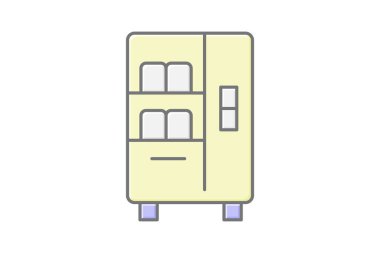 Kitap dağıtıcısı, vektör, piksel mükemmel, illüstratör dosyası