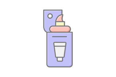 Tıraş kiti dağıtıcısı, vektör, piksel mükemmel, illüstratör dosyası