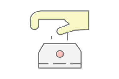 Nakit ödeme yuvası, vektör, piksel mükemmel, illüstratör dosyası