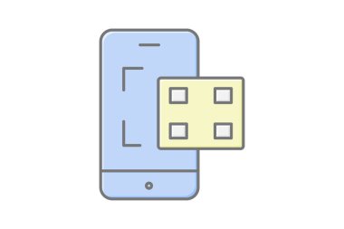 Qr Ödeme Tarayıcı, vektör, piksel mükemmel, illüstratör dosyası