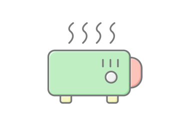 Isıtma sistemi, vektör, piksel mükemmel, illüstratör dosyası