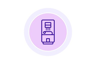 Kahve dağıtıcısı, vektör, piksel mükemmel, illüstratör dosyası