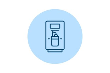 Soda Makinesi, vektör, piksel mükemmel, illüstratör dosyası