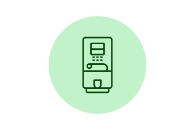 Kahve dağıtıcısı, vektör, piksel mükemmel, illüstratör dosyası