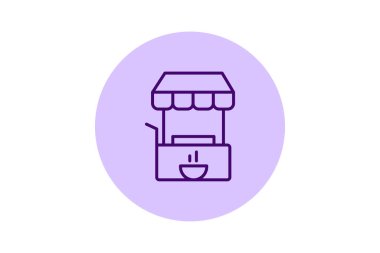 Yiyecek dağıtıcısı, vektör, piksel mükemmel, illüstratör dosyası