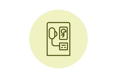 Kulaklık dağıtıcısı, vektör, piksel mükemmel, illüstratör dosyası