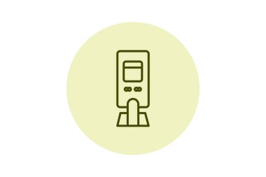 Metro Bilet Satış, vektör, piksel mükemmel, illüstratör dosyası