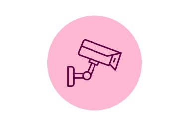 Güvenlik kamerası, vektör, piksel mükemmel, illüstratör dosyası