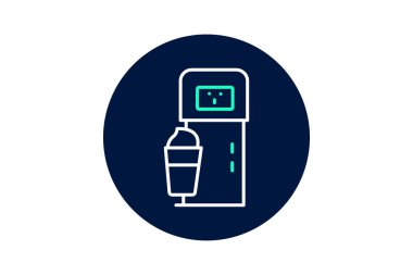 Dondurma otomatı, vektör, piksel mükemmel, illüstratör dosyası