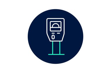 Otopark Biletleri Otomat Otomatı, vektör, piksel mükemmel, illüstratör dosyası