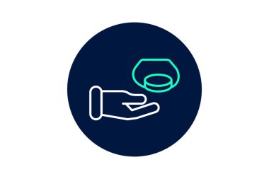 Bozuk para yuvası, vektör, piksel mükemmel, illüstratör dosyası