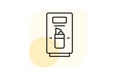 Soda Makinesi, vektör, piksel mükemmel, illüstratör dosyası