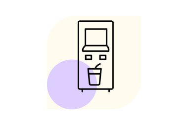 Smoothie Otomat, vektör, piksel mükemmel, illüstratör dosyası