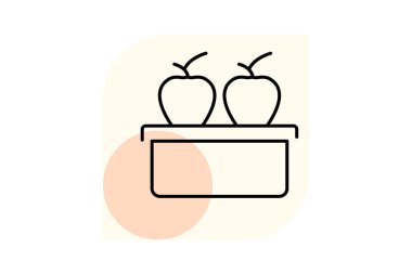 Meyve Satıcısı, vektör, piksel mükemmel, illüstratör dosyası