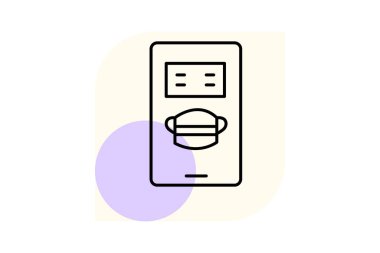 Yüz Maskesi Satış, vektör, piksel mükemmel, illüstratör dosyası