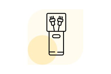 Saç fırçası dağıtıcısı, vektör, piksel mükemmel, illüstratör dosyası