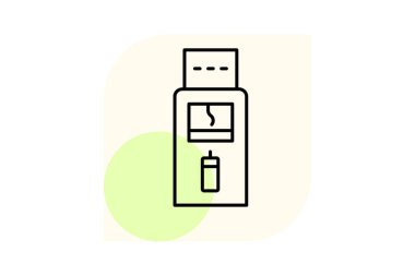 Usb Satış, vektör, piksel mükemmel, illüstratör dosyası