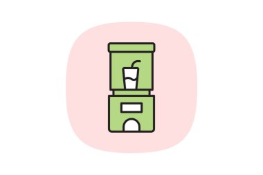 Meyve suyu Satıcısı, vektör, piksel mükemmel, illüstratör dosyası