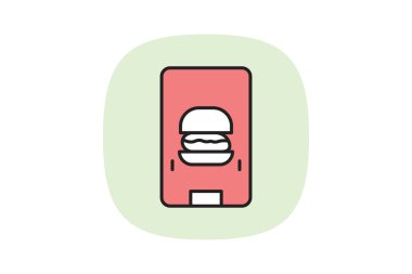 Burger Satış, vektör, piksel mükemmel, illüstratör dosyası