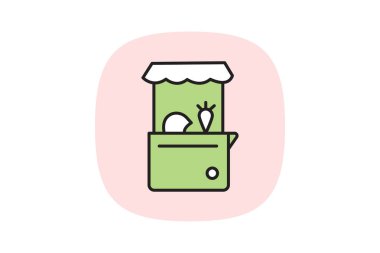 Sebze Satış, vektör, piksel mükemmel, illüstratör dosyası