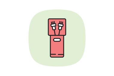 Saç fırçası dağıtıcısı, vektör, piksel mükemmel, illüstratör dosyası