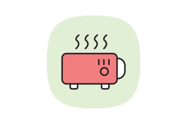 Isıtma sistemi, vektör, piksel mükemmel, illüstratör dosyası