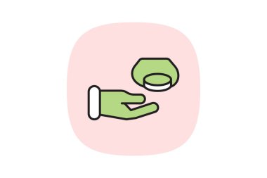 Bozuk para yuvası, vektör, piksel mükemmel, illüstratör dosyası