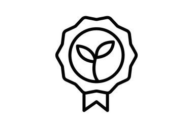 Eko Kırpma Rozeti, vektör, piksel mükemmel, illüstratör dosyası