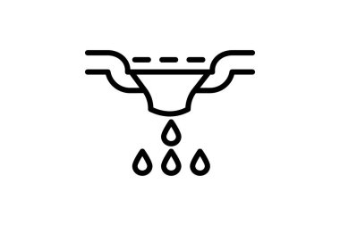 Yağmur suyu sulama, vektör, piksel mükemmel, illüstratör dosyası