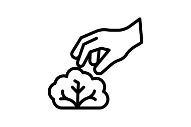 El Seçimi Marul, vektör, piksel mükemmel, illüstratör dosyası