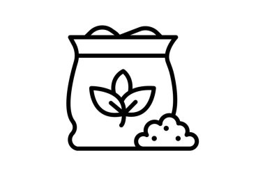 Doğal gübre, vektör, piksel mükemmel, illüstratör dosyası