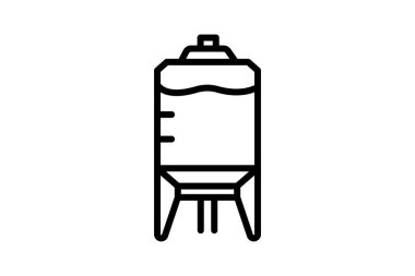 Temiz Çiftlik Su Tankı, vektör, piksel mükemmel, illüstratör dosyası
