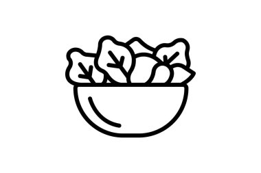 Organik Salata Karışımı, vektör, piksel mükemmel, illüstratör dosyası