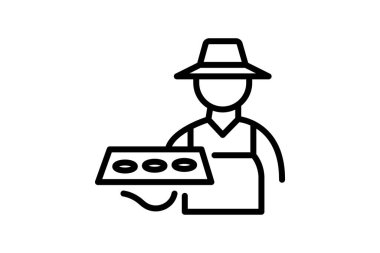 Seedling Tepsisi, vektörü, pikseli mükemmel, illüstratör dosyası olan çiftçi