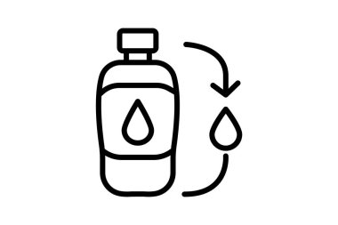 Yeniden Kullanılabilir Su Sistemi, vektör, piksel mükemmel, illüstratör dosyası