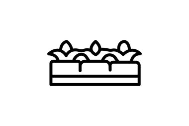 Yükseltilmiş Organik Yataklar, vektör, piksel mükemmel, illüstratör dosyası