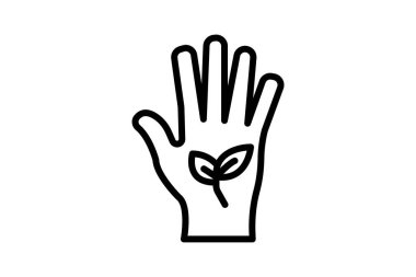 Eko Bahçe Eldiveni, vektör, piksel mükemmel, illüstratör dosyası