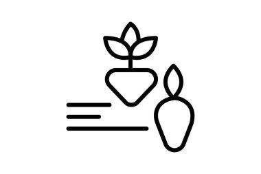 Farm to Tablo Simgesi, vektör, piksel mükemmel, illüstratör dosyası