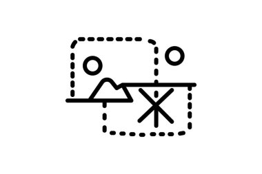 Kırpma Sembolü, vektör, piksel mükemmel, illüstratör dosyası