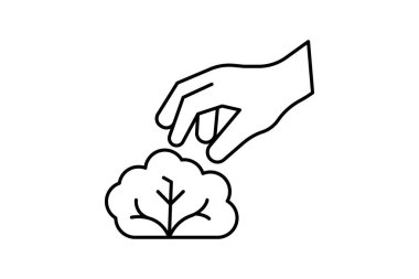 El Seçimi Marul, vektör, piksel mükemmel, illüstratör dosyası